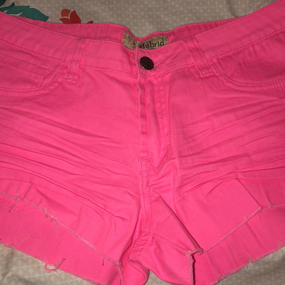 Hot pink shorts